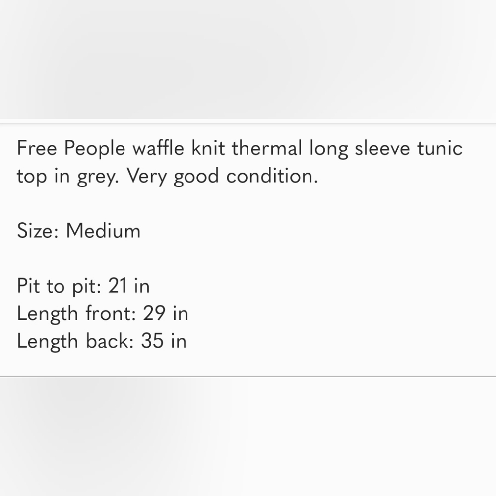 Free People | Thermal Long Sleeve Tunic Top - Picture 10 of 10